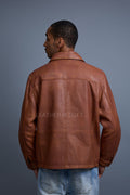 Men's Compton Leather Jacket [Caramel Crunch]