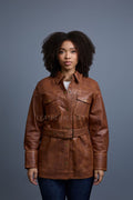 Women's Leather Shirt [Caramel Crunch]