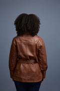Women's Leather Shirt [Caramel Crunch]