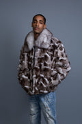 Men's Hudson Fox Fur Bomber Jacket [Natural]