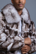 Men's Hudson Fox Fur Bomber Jacket [Natural]