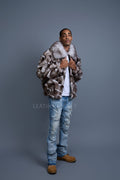 Men's Hudson Fox Fur Bomber Jacket [Natural]