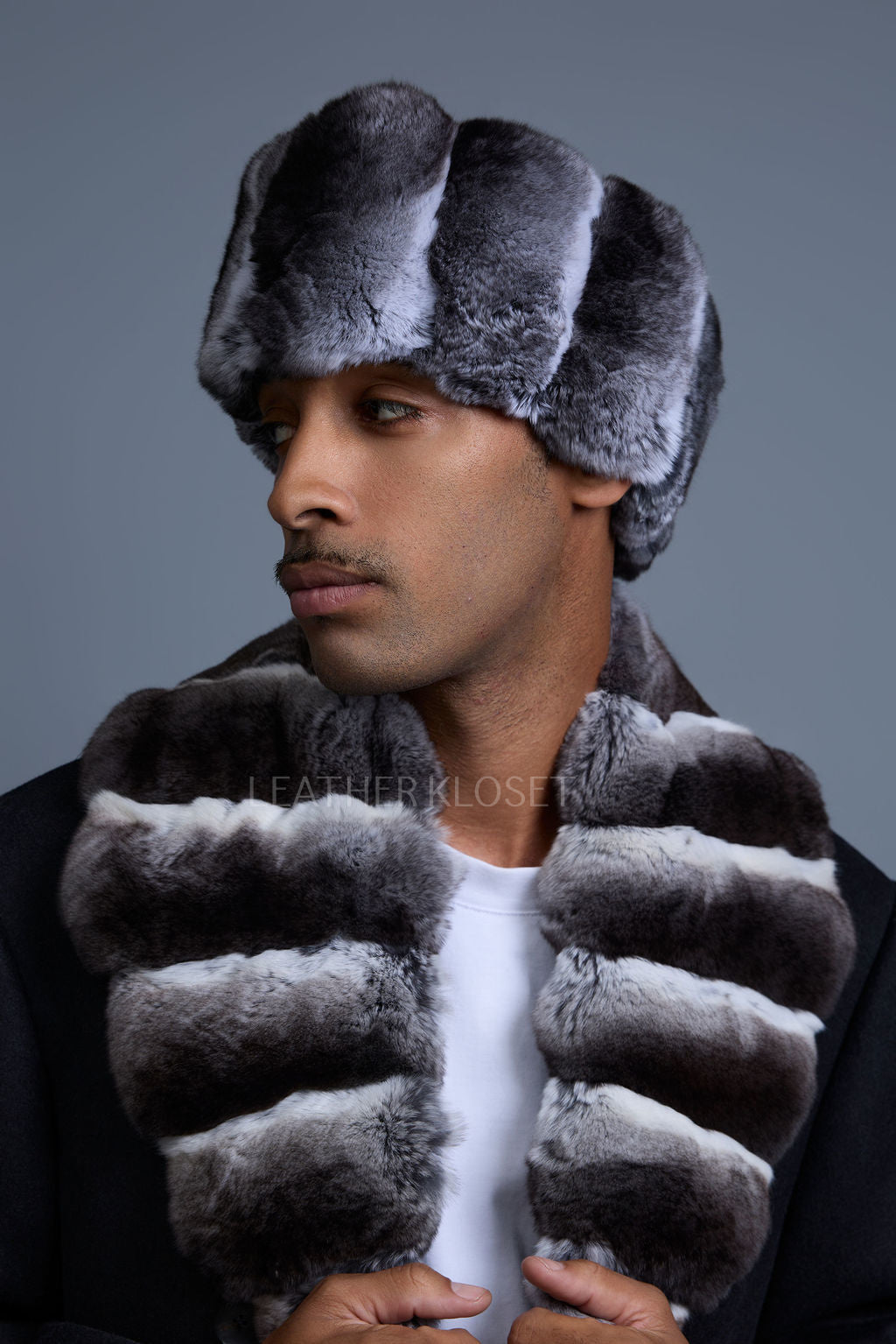 Unisex Chinchilla Fur Headband
