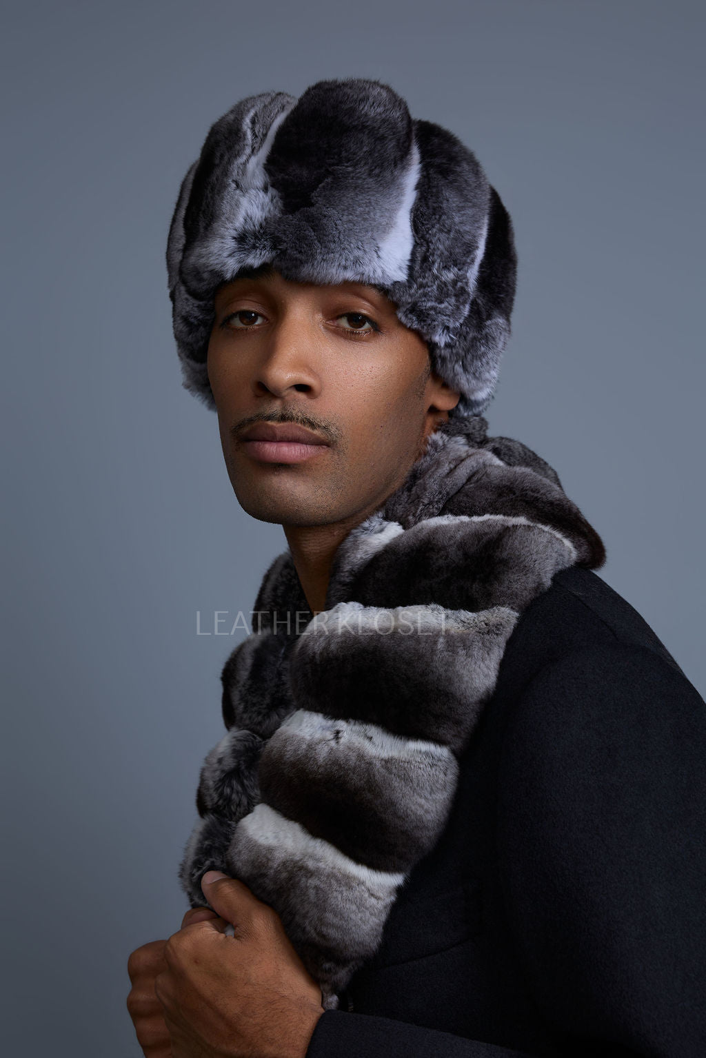Unisex Chinchilla Fur Headband