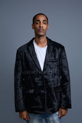 Men's Pony Skin Blazer [Black]