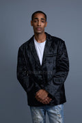 Men's Pony Skin Blazer [Black]