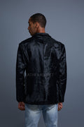 Men's Pony Skin Blazer [Black]