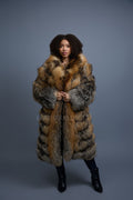 Women's Iris Fox Trench Coat [Cross Fox]