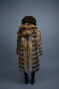 Women's Iris Fox Trench Coat [Cross Fox]