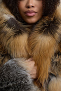 Women's Iris Fox Trench Coat [Cross Fox]