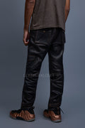 Men's Leather Stack Jean Pants [Copper]