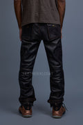 Men's Leather Stack Jean Pants [Copper]