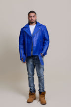 Men's Trey Biker Jacket [Royal Blue]