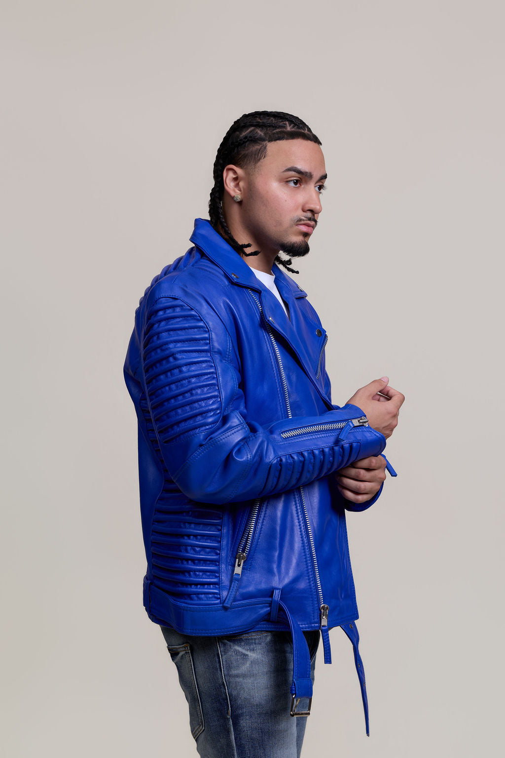 Men's Trey Biker Jacket [Royal Blue]