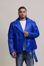 Men's Trey Biker Jacket [Royal Blue]