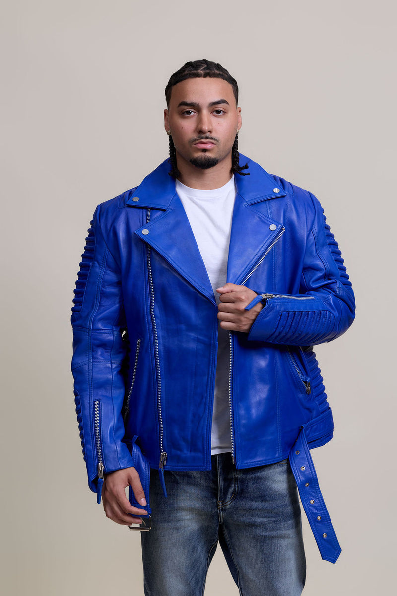 Men's Trey Biker Jacket [Royal Blue]