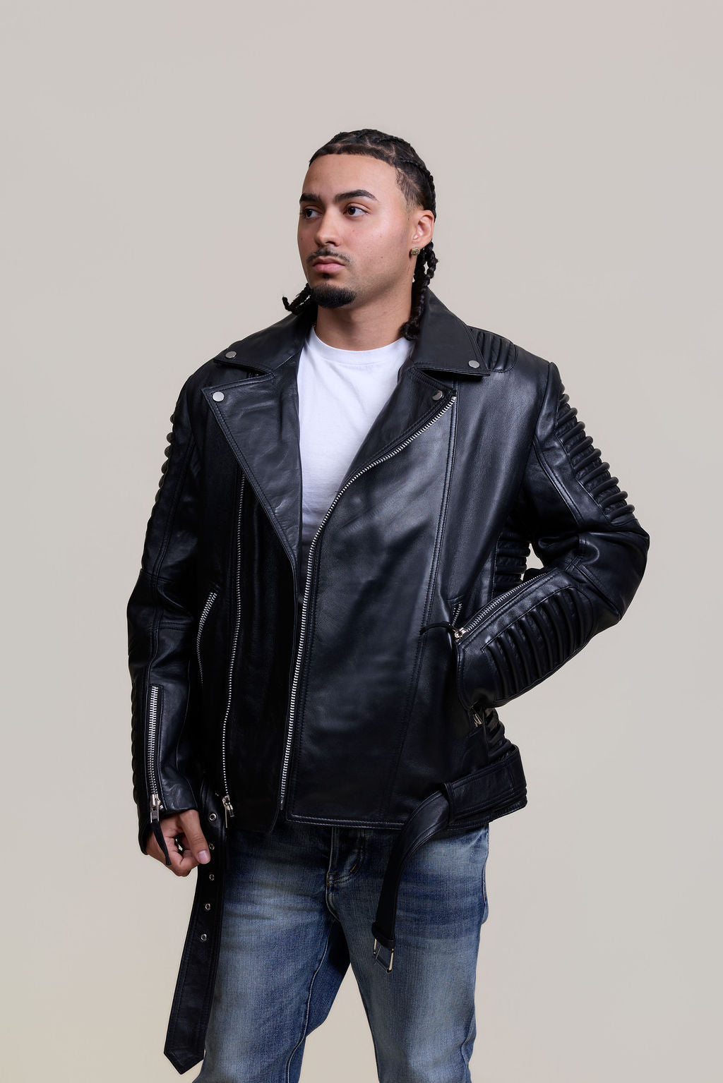 Men's Trey Biker Jacket [Black]