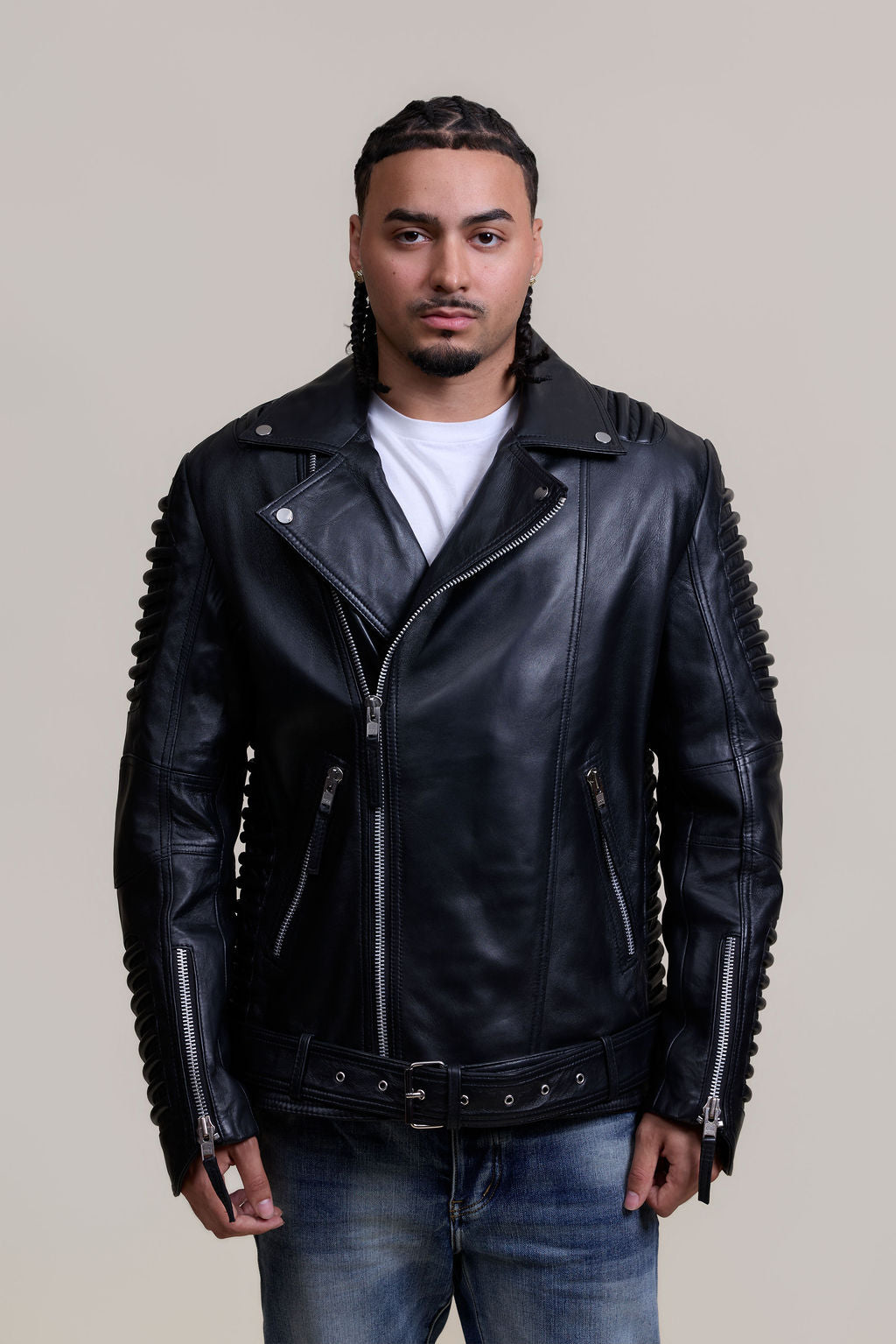Men's Trey Biker Jacket [Black]