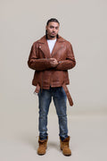 Men's Trey Biker Jacket [Caramel Crunch]