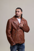 Men's Trey Biker Jacket [Caramel Crunch]