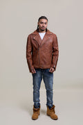Men's Trey Biker Jacket [Caramel Crunch]