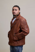 Men's Trey Biker Jacket [Caramel Crunch]