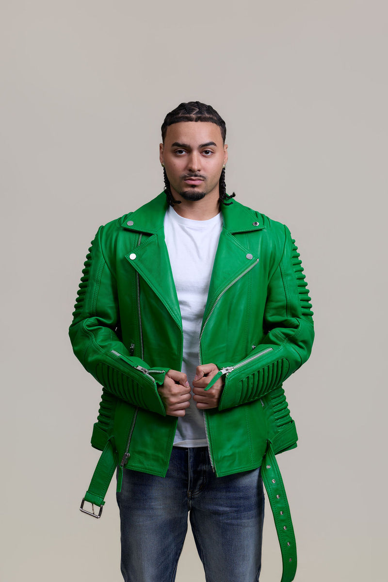 Men's Trey Biker Jacket [Green]