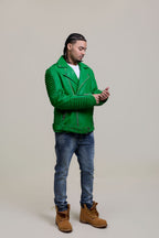 Men's Trey Biker Jacket [Green]