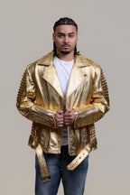Men's Trey Biker Jacket [Gold]