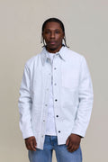 Men's Luka Leather Shirt [White]