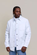 Men's Luka Leather Shirt [White]