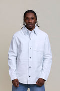 Men's Luka Leather Shirt [White]