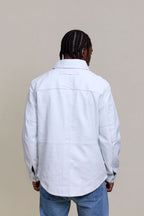 Men's Luka Leather Shirt [White]