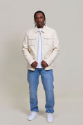 Men's Safari Leather Jacket [Beige]