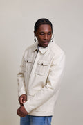 Men's Safari Leather Jacket [Beige]