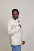 Men's Safari Leather Jacket [Beige]