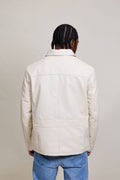 Men's Safari Leather Jacket [Beige]