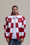 Men's Checkmate Jacket [White/Red]