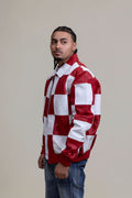 Men's Checkmate Jacket [White/Red]