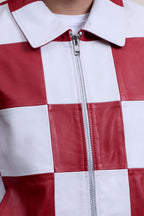 Men's Checkmate Jacket [White/Red]