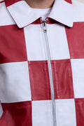 Men's Checkmate Jacket [White/Red]