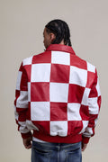 Men's Checkmate Jacket [White/Red]