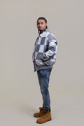 Men's Checkmate Jacket [White/Gray]