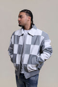 Men's Checkmate Jacket [White/Gray]