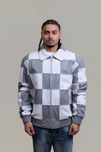 Men's Checkmate Jacket [White/Gray]