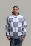 Men's Checkmate Jacket [White/Gray]