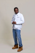 Men's Dylan Jacket White Leather