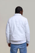 Men's Dylan Jacket White Leather