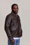 Men's Dylan Jacket Brown Leather