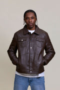 Men's Dylan Jacket Brown Leather